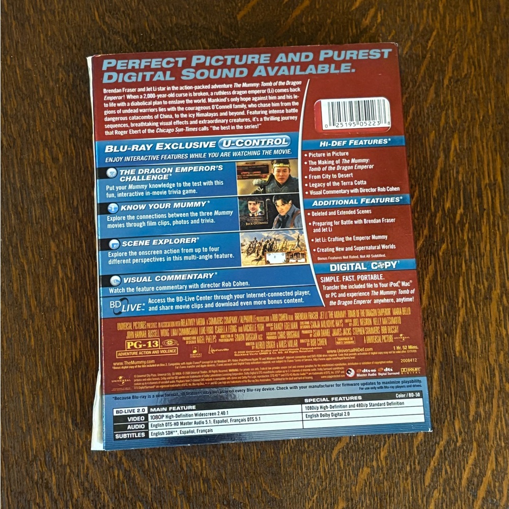 The Mummy: Tomb of the Dragon Emperor Blu-ray - Picture 2 of 3